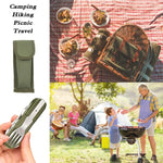 SY-FT008 7 in 1 Multifunzionale Campeggio Esterno Portatile Pieghevole Stoviglie Combinazione