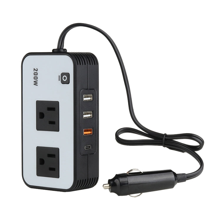 Convertitore di potenza per presa di corrente per auto inverter da 200 W, US Plug