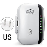 Ripetitore WIFI wireless da 300 Mbps, amplificatore di segnale di percorso 2.4G, versione a 7 luci, US Plug, EU Plug, UK Plug, AU Plug