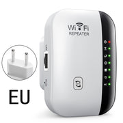 Ripetitore WIFI wireless da 300 Mbps, amplificatore di segnale di percorso 2.4G, versione a 7 luci, US Plug, EU Plug, UK Plug, AU Plug