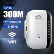 Ripetitore WIFI wireless da 300 Mbps, amplificatore di segnale di percorso 2.4G, versione a 7 luci, US Plug, EU Plug, UK Plug, AU Plug