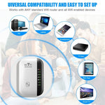 Ripetitore WIFI wireless da 300 Mbps, amplificatore di segnale di percorso 2.4G, versione a 7 luci, US Plug, EU Plug, UK Plug, AU Plug
