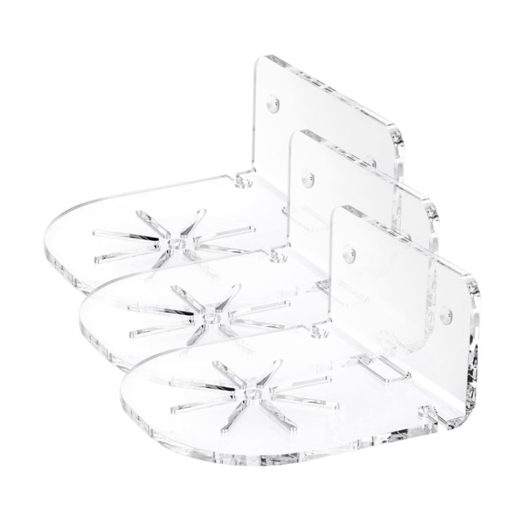 Set 3 staffe da parete in acrilico per baby monitor