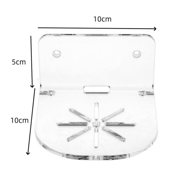 Set 3 staffe da parete in acrilico per baby monitor