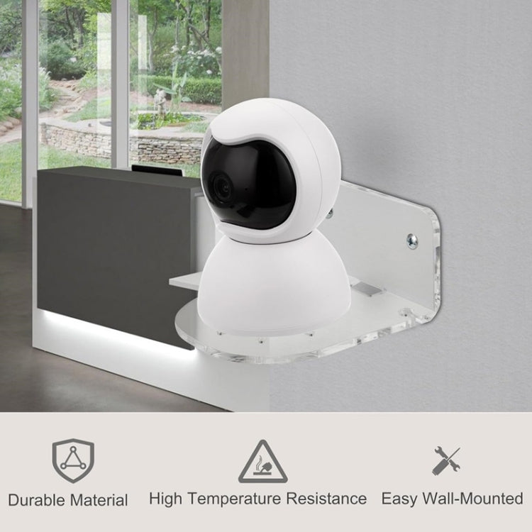Set 3 staffe da parete in acrilico per baby monitor