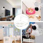 Set 3 staffe da parete in acrilico per baby monitor