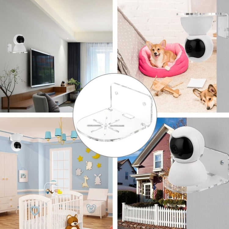 Set 3 staffe da parete in acrilico per baby monitor