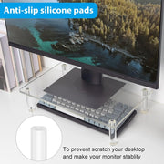 Supporto rialzato per computer portatile/stampante in acrilico da tavolo, YX136