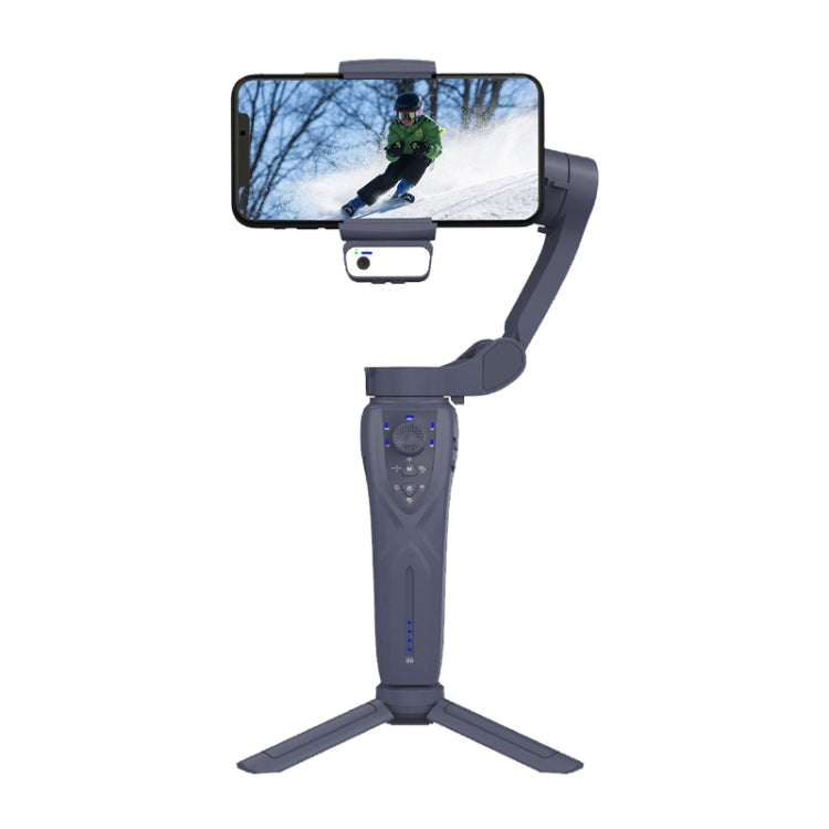 Desiontal F12 Stabilizzatore portatile pieghevole a tre assi Gimbal per telefono cellulare con tracciamento facciale AI, F12 (Black)