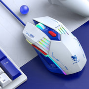 T-WOLF G560 6 tasti Cool Breathing Light Gaming Mouse cablato Mouse meccanico silenzioso da ufficio