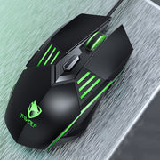 T-WOLF G560 6 tasti Cool Breathing Light Gaming Mouse cablato Mouse meccanico silenzioso da ufficio