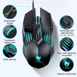 T-WOLF G560 6 tasti Cool Breathing Light Gaming Mouse cablato Mouse meccanico silenzioso da ufficio