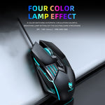 T-WOLF G560 6 tasti Cool Breathing Light Gaming Mouse cablato Mouse meccanico silenzioso da ufficio