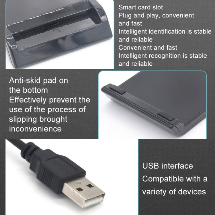 Lettore schede IC USB 2.0 per carte bancarie e SD