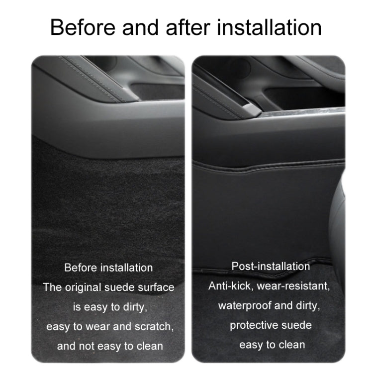 Per il cuscinetto protettivo anti-calcio laterale della console centrale Tesla, For 2024 Model 3 Driver Passenger Inner Side TPE, For 2024 Model 3 Driver Passenger Inner Side Leather, For 2024 Model 3 Rear Row TPE, For Model 3 Center Console Sides TPE ...