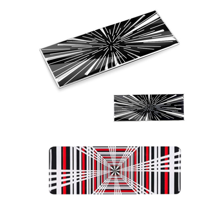 Per etichetta posteriore decorazione auto Tesla Model 3/Y 2024, Time Tunnel Label Metal, PLAID Tail Label Sticker