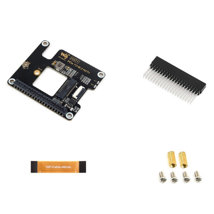 Waveshare per Raspberry Pi 5 Adattatore PCIe a M.2, protocollo NVMe SSD M.2, Basic Kit, Basic Kit + 128GB, Basic Kit + 256GB