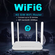 Router wireless CPE 4G Plug-In, hotspot di rete WiFi 6, spina UE, EC21