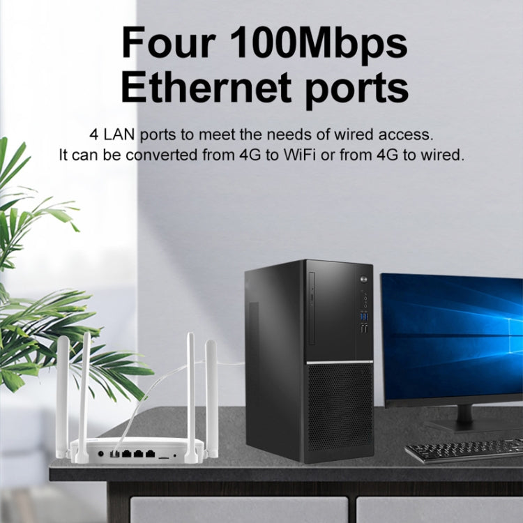 Router wireless CPE 4G Plug-In, hotspot di rete WiFi 6, spina UE, EC21