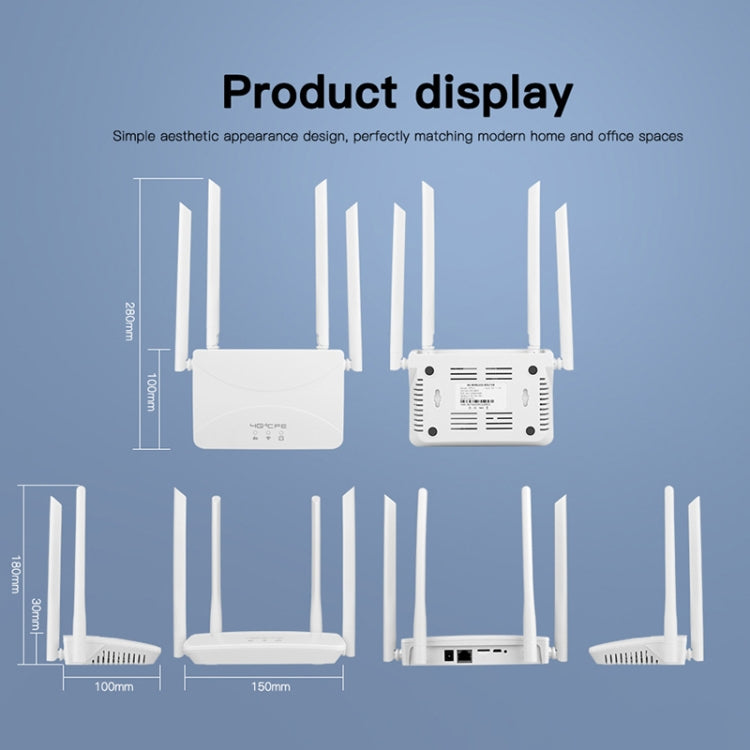 Router CPE wireless 4G Plug-in Mobile WiFi, spina UE, Asian B1/3/5/7/8/38/40/41, European B1/3/7/8/20/38/40/41