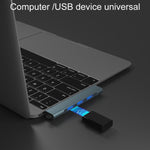 Stazione di docking wireless Side Plug 4 in 1 Hub per cavi per computer multifunzionali, Type-C 3.0 Silver, Type-C 3.0 Gray, USB 3.0 Silver, USB 3.0 Gray