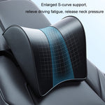 Per poggiatesta in memory foam per Tesla Model 3/Y, Microfiber, Leather, Cloth