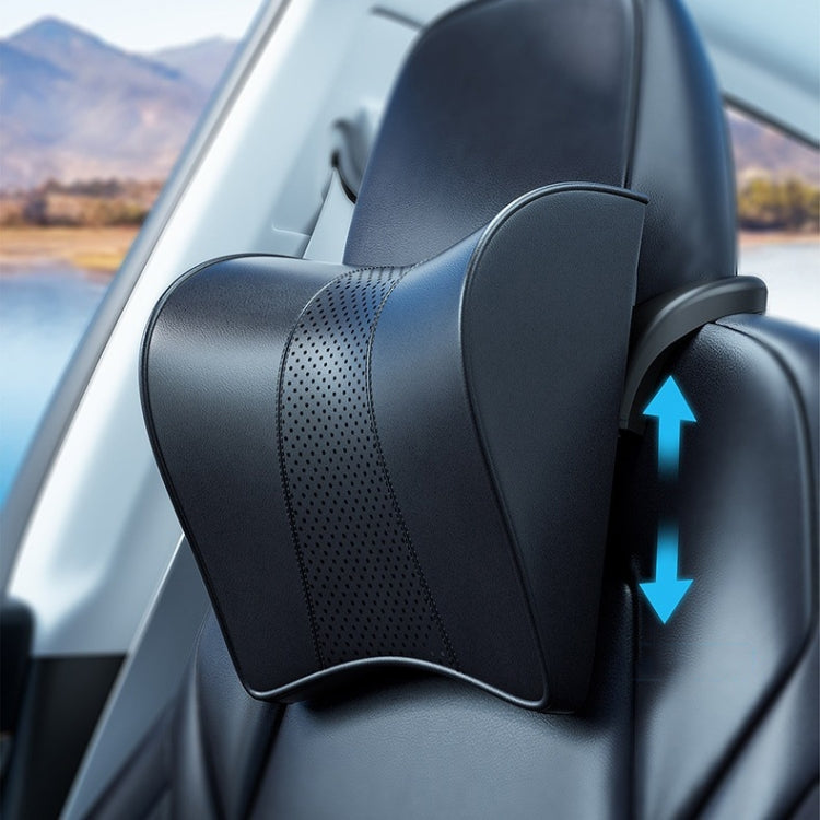 Per poggiatesta in memory foam per Tesla Model 3/Y, Microfiber, Leather, Cloth