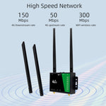 Router wireless 4G con antenna di estensione staccabile, rete di monitoraggio LTE, hotspot WiFi, spina UE, LT210B
