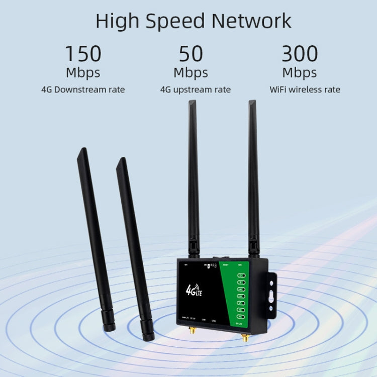 Router wireless 4G con antenna di estensione staccabile, rete di monitoraggio LTE, hotspot WiFi, spina UE, LT210B