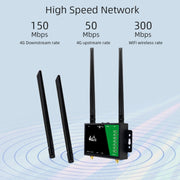 Router wireless 4G con antenna di estensione staccabile, rete di monitoraggio LTE, hotspot WiFi, spina UE, LT210B