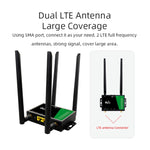 Router wireless 4G con antenna di estensione staccabile, rete di monitoraggio LTE, hotspot WiFi, spina UE, LT210B