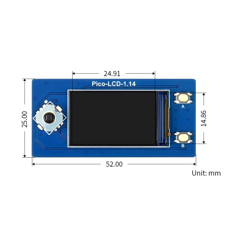 Waveshare 19340 per Raspberry Pi Pico 1.14 pollici 65K colori LCD Display Module, 1.14inch LCD