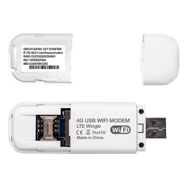 Router wireless con dongle WiFi 4G UFI LTE, router NIC plug-in, Global Edition, U6