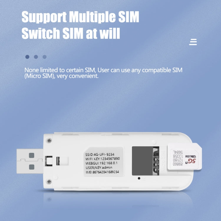 Router USB Plug-In WiFi Dongle 4G Hotspot Mobile, Asian Version U5-5M, Eurasian Version U5-EU, Asian Version U8-5M, Eurasian Version U8-EU