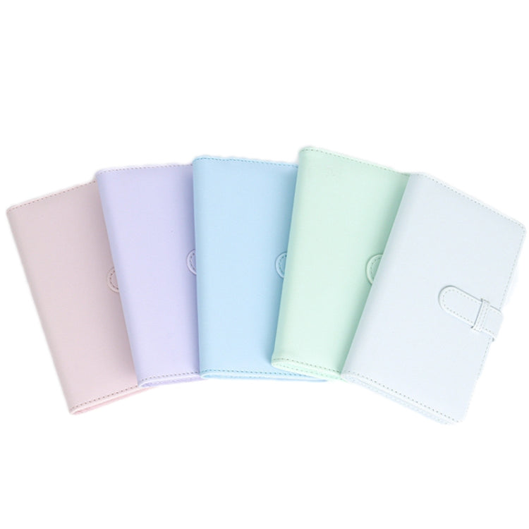 108 pezzi multifunzionale 3 pollici biglietto fotografico carta di credito libro di archiviazione, Mint Green, Iris Purple, Light Cherry Pink, Hydrangea Blue, Jasmine White, Black Lychee Pattern, Brown Lychee Pattern