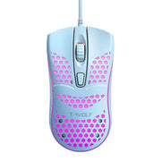 T-WOLF V15 Honeycomb Wired USB Gaming Mouse with RGB Lighting Ergonomic Hollow Design for PC Office Home Use
