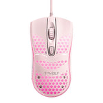 T-WOLF V15 Honeycomb Wired USB Gaming Mouse with RGB Lighting Ergonomic Hollow Design for PC Office Home Use