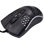 T-WOLF V15 Honeycomb Wired USB Gaming Mouse with RGB Lighting Ergonomic Hollow Design for PC Office Home Use