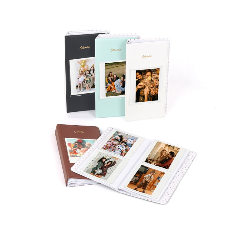 Album fotografico da 5 pollici da 64 pezzi, White, Black, Light Blue, Brown, Green, Pink, Blue, Purple