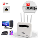Router wireless 4G CPE WiFi6 Plug-in, hotspot wireless a doppia porta, spina UE, For European / Asian / African