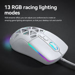 Mouse cablato da gioco T-WOLF G520 a 7 tasti RGB Marquee Honeycomb Hollow
