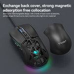Mouse cablato da gioco T-WOLF G520 a 7 tasti RGB Marquee Honeycomb Hollow