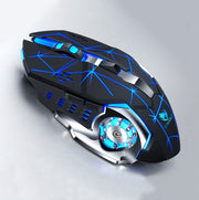 Mouse wireless da gioco con luce colorata RGB T-WOLF Q13 2,4 GHz a 6 tasti, Single Mode Black, Single Mode Star Black, Single Mode White, Single Mode Gray, Dual Mode Black, Dual Mode Star Black, Dual Mode White, Dual Mode Gray
