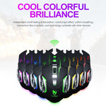 Mouse wireless da gioco con luce colorata RGB T-WOLF Q13 2,4 GHz a 6 tasti, Single Mode Black, Single Mode Star Black, Single Mode White, Single Mode Gray, Dual Mode Black, Dual Mode Star Black, Dual Mode White, Dual Mode Gray