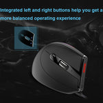 ZELOTES T50 Mouse cablato ergonomico con impugnatura verticale e effetto di illuminazione RGB a 9 tasti, T50