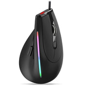 ZELOTES T50 Mouse cablato ergonomico con impugnatura verticale e effetto di illuminazione RGB a 9 tasti, T50