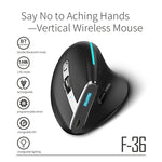 ZELOTES F36 9 tasti impugnatura verticale programmazione ergonomica doppio Bluetooth + mouse wireless 2.4G, F36 (White), F36 (Black)
