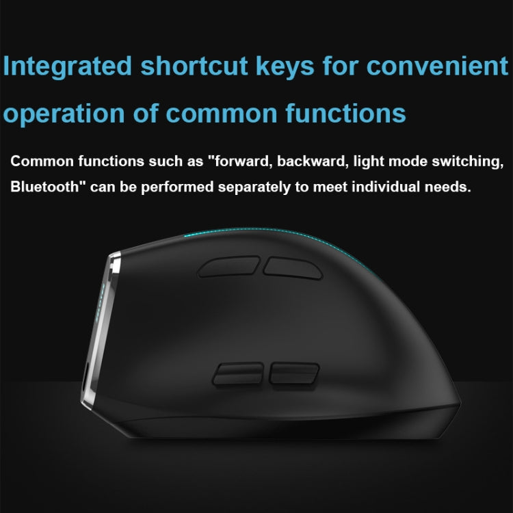 ZELOTES F36 9 tasti impugnatura verticale programmazione ergonomica doppio Bluetooth + mouse wireless 2.4G, F36 (White), F36 (Black)