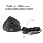 Mouse cablato ergonomico per laptop con impugnatura verticale a 6 tasti ZELOTES T20, T20