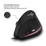 Mouse cablato ergonomico per laptop con impugnatura verticale a 6 tasti ZELOTES T20, T20